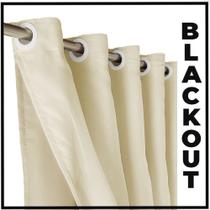 cortina blackout Lisboa em tecido blackout 5,50 x 2,50 bege