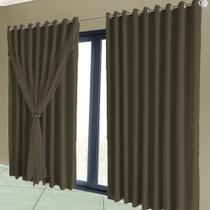 cortina blackout Lisboa em tecido blackout 5,50 x 2,50 preto