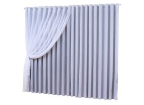 Cortina blackout moscou 3,00 X 2,80 sala quarto bloqueia 90% preço baixo branco gelo