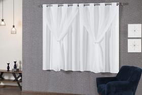 cortina blackout para janela cortina PVC e vóil cortina 2,20x1,30m