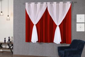 cortina blackout para janela cortina PVC e vóil cortina 2,20x1,30m - gv enxovais