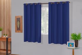 Cortina Blackout para Quarto e sala em Pvc 2,20 X 1,30 - Azul marinho