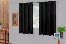 Cortina Blackout para Quarto e sala em Pvc 2,20 X 1,30 - Preto