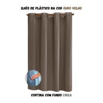 Cortina Blackout para Sala ou Quarto PVC (plástico) UMA FOLHA Rústica 1,40 x 1,00M com 100% Blecaute - NARA CONFECÇÕES