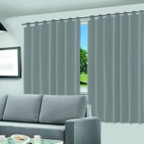 Cortina Blackout Película Cinza - 280x200cm Cortina Blackout Película Cinza - 280x200cm