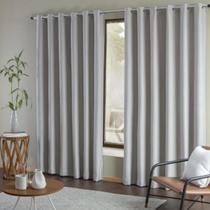 Cortina Blackout Prata 1,70m x 2,64m Elegante para Quarto e Sala Cortina Blackout Prata 1,70m x 2,64m Elegante para Quarto e Sala