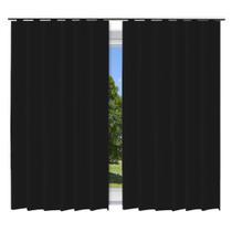 Cortina Blackout Preto - 280x220cm - p/ trilho