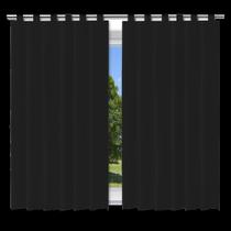 Cortina Blackout Preto - 280x280cm - c/ alça p/ varão