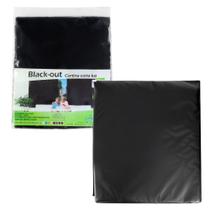 Cortina Blackout Preto - 280x280cm - p/ trilho