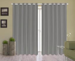 Cortina Blackout PVC 3,00x2,40 Corta Luz 100% Sala e Quarto Varao Simples