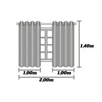 Cortina Blackout Pvc Com Tecido Voil 2,80 M X 1,60 M Avela - Bellissima Casa