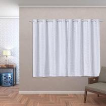 Cortina Blackout Pvc Com Tecido Voil 2,80 M X 1,60 M Branco