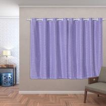 Cortina Blackout Pvc com Voil Xadrez para Sala ou Quarto 2,00m X 1,40m