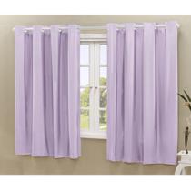 Cortina Blackout PVC corta 100 % a luz 2,20 m x 1,30 m Lilás Cortina Blackout PVC corta 100 % a luz 2,20 m x 1,30 m Lilás