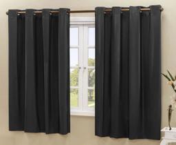 Cortina Blackout pvc corta 100 % a luz 2,20 m x 1,30 m Preta