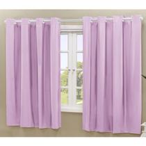 Cortina Blackout PVC corta 100 % a luz 2,20 m x 1,30 m Rosa