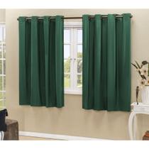 Cortina Blackout PVC corta 100 % a luz 2,20 m x 1,30 m Verde - Bella Vita