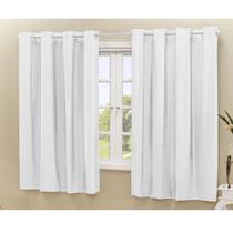 Cortina Blackout PVC corta 100 % a luz 2,20 x 1,30 Branco - REDECOR