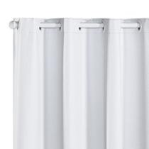 Cortina Blackout PVC corta 100 % a luz 2,80 m x 1,60 m Branco