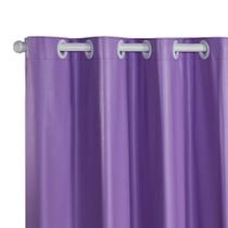 Cortina Blackout PVC corta 100 % a luz 2,80 m x 1,60 m Lilás