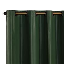 Cortina Blackout PVC corta 100 % a luz 2,80 m x 1,60 m Verde