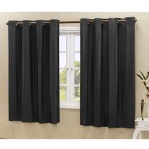 Cortina Blackout PVC corta 100 % a luz 2,80 m x 1,80 m Preta