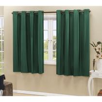 Cortina Blackout PVC corta 100 % a luz 2,80 m x 1,80 m Verde