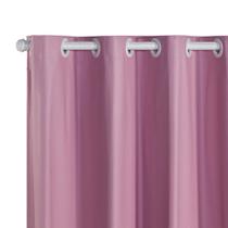 Cortina Blackout PVC corta 100 % a luz 2,80 m x 2,30 m Rosa