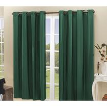Cortina Blackout PVC corta 100 % a luz 2,80 m x 2,30 m Verde
