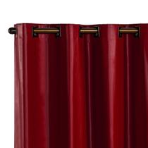 Cortina Blackout PVC corta 100 % a luz 2,80 x 1,60 Vermelha - REDECOR