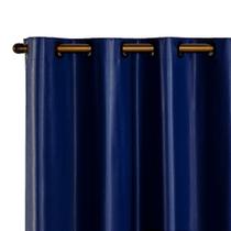 Cortina Blackout PVC corta 100 % a luz 2,80 x 2,30 Marinho