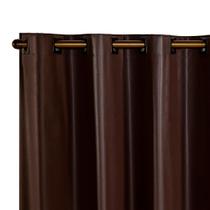 Cortina Blackout PVC corta 100 % a luz 2,80 x 2,30 Marrom