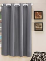 Cortina Blackout PVC Lisa 1,40x1,60 Filomena - Cinza Cortina Blackout PVC Lisa 1,40x1,60 Filomena - Cinza