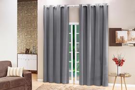 Cortina Blackout PVC Lisa 2,80x1,80 Filomena - Cinza Cortina Blackout PVC Lisa 2,80x1,80 Filomena - Cinza