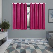 Cortina Blackout Pvc Prata Com Voil 2,80 M X 1,60 M Pink