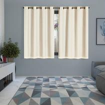 Cortina Blackout Pvc Prata Voil Xadrez 2,00x1,40 Metros