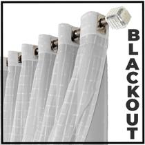 cortina blackout Roma corta luz 2,00 x 1,30 quarto branco