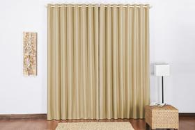 Cortina Blackout sala ou quarto 4,00x2,60 para varão simples 4m cor avelã Cortina Blackout sala ou quarto 4,00x2,60 para varão simples 4m cor avelã