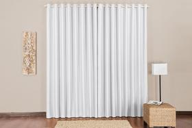 Cortina Blackout sala ou quarto 4,00x2,60 para varão simples 4m cor gelo Cortina Blackout sala ou quarto 4,00x2,60 para varão simples 4m cor gelo