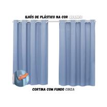 Cortina Blackout Sala ou Quarto PVC (plástico) Rústica 100% Blecaute 2,20M x 1,30M Tecido Grosso