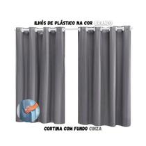 Cortina Blackout Sala ou Quarto PVC (plástico) Rústica 100% Blecaute 2,80M x 1,30M Tecido Grosso