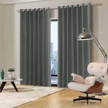 Cortina Blackout Sala/Quarto em Tecido 200 x180 Cinza Admirare Cortina Blackout Sala/Quarto em Tecido 200 x180 Cinza Admirare