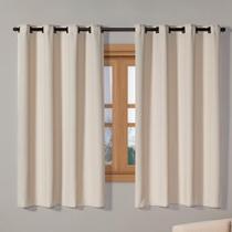 Cortina Blackout Tecido 2,20M X 1,30M Corta 100% Luz Areia Cortina Blackout Tecido 2,20M X 1,30M Corta 100% Luz Areia