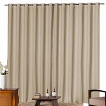 Cortina Blackout Tecido 2,70x1,50 Sala Quarto Palha Cortina Blackout Tecido 2,70x1,50 Sala Quarto Palha