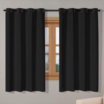 Cortina Blackout Tecido 2,80M X 1,60M Corta 100% Luz Preto Cortina Blackout Tecido 2,80M X 1,60M Corta 100% Luz Preto
