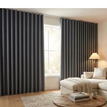 Cortina Blackout Tecido 2,80x1,70 Para Trilho Suíço Sala Quarto Cor:Palha