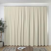 Cortina Blackout Tecido 3,00m x 2.50m Para Trilho Suíço Sala Quarto