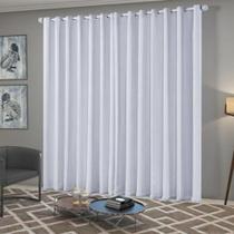 Cortina blackout tecido branco Nero largura 4mts x 2.80 altura