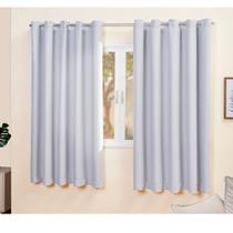 Cortina Blackout Tecido com Eliós Cromado 2.00m x1.30m Moderna