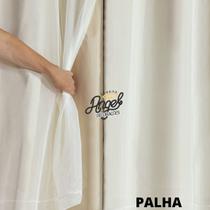 Cortina Blackout Tecido corta 100 % a luz 4,40 m x 2,70 m para sala, escritorio, quarto c/ Voil p/ Varão Simples 3m